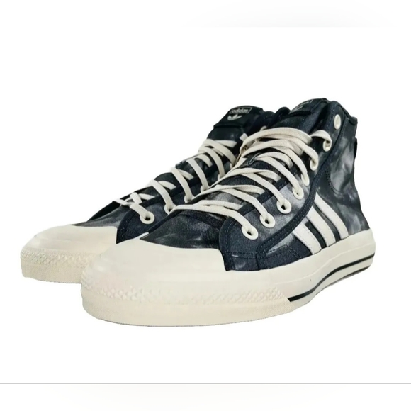 adidas Nizza Hi RF Originals Men's Shoes Grey Four/Wonder White - Picture 6 of 8